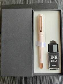 [Customized] Engraved Pen Holder / Provide 1pc High-Quality Elegant Customized Vacuum/Pressing Ink Suction Fountain Pen 0.5mm Fine Nib / Smooth Writing, Refillable Medium Nib, Comes With 30pcs 3.4mm Diameter Ink Cartridges, Provides Thoughtful Daily Writing/Calligraphy Signature Pen, Ideal As Personalized Gift For Valentine's Day, Back To School, Graduation, Christmas, Father's Day, Teacher's Day, Thanksgiving - Multicolor - View 25