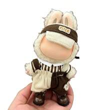 LABB 17厘米工装毛绒娃娃服装套装，仅衣服，适合第一代和第二代 LABB 服饰，坐姿派对服装，不含鞋子