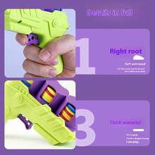 1 件 - 儿童软弹射飞碟枪,连续射击 EVA 胡萝卜枪玩具,双人亲子互动软弹射击枪,室内外互动玩具,儿童节日礼物,飞盘发射器,圣诞礼物,男孩玩具 - 彩色 - 查看 11