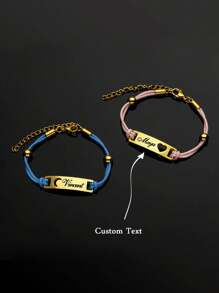 这款手链拥有复古简约的风格，支持个性化定制，外观可爱迷人。无论是开学季佩戴、周年纪念日送礼，还是生日礼物，都是理想之选。