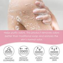 OceAura Body Wash Deeply Cleaning Gentle Exfoliation Remove Dead Skin Smooth Tender Moisturizing Long Lasting Fragrance Bath Gels Orange/Coconut Vanilla/Peony Rose - Red (Peony Rose) - View 8