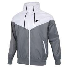 Nike 男式 AS M NSW SPE WVN WR HD JKT 梭织连帽夹克，DA0002-084 - 灰色 - 查看 4