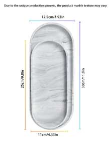 梳妆台托盘 - 2 包大号硅胶托盘，9.8 英寸 X 4.3 英寸防碎梳妆台托盘、小饰品托盘、马桶水箱托盘、厨房台面肥皂托盘、香水整理托盘、珠宝、蜡烛、化妆品整理器、女士礼物、桌面存储、书桌整理、Byoma 护肤品、梳妆台化妆品、组织、假日海滩、浴室系列、卧室系列、大容量 - 彩色 - 查看 19