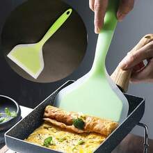 [Heat-Resistant Silicone Spatula Cooking] Versatile Silicone Spatula - Non-Stick, Heat-Resistant For Cooking, Stirring & Grilling - Perfect For Pancakes, Steaks & BBQs - 隨機顏色*1件 - 查看 4
