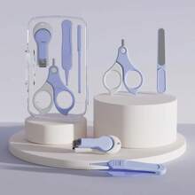 4 Stück/1 Set Baby Pflege Reinigungspinzette mit rundem Kopf, Neugeborenen Pflege Set, Babynagelpflege 4-teiliges Material, Kinderpflegewerkzeuge, Neugeborenen Geschenkset, Neugeborenen Pflegewerkzeuge, Neugeborenen Pflegegeschenk