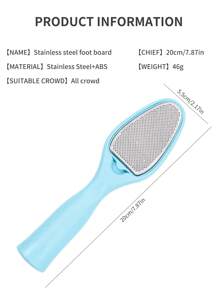 1pc New Professional Stainless Steel Multi-Function Removable Foot Care Tool, Suitable For Removing Calluses, Dead Skin, Suitable For Wet And Cracked Feet