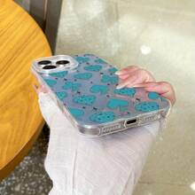 Funda para phone con forma de flor de carta de póker. Compatible con phone 16, 16 Pro, 16 Pro Max, 15 Plus, 14, 13, 12 y 11. Nuevo borde suave con degradado glaciar. Protección integral contra caídas con cubierta protectora de silicona. - Blanco - Ver 4