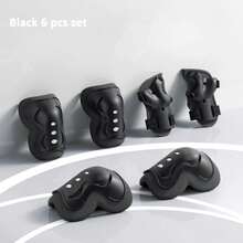 6/7 Pcs Set  Protective Equipment Outdoor Sports Roller Skating Shoes Cycling 2-15 Year Old Safety Helmet Set