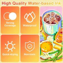 GuangNa 100/168 支丙烯马克笔套装，速干美术用品，艺术家必备水彩笔，适合送给朋友和同学的开学礼物