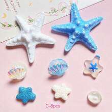 12pcs Resin Starfish Seashells And Faux Pearl For Shoes Charms Shoes Accessories, Suit For Girls For Women Gift, Cute Accessories For Women Shoes