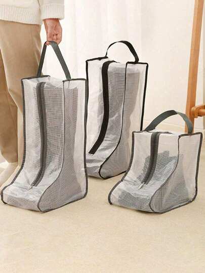 1pc High Quality Dust-Proof & Moisture-Proof Shoe Bag, Suitable For Sports Shoes & Boots - Protective, Breathable And Space-Saving - Great For Travel, Wardrobe Organization And Shoe Protection