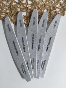 10pcs Professional Crescent Shape Wood Chip File Simple Nail File True Nail Chip Thin File Nail Manicure Manicure Type Polishing Nail File - Multicolor - View 7