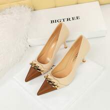 Women Pumps - 9283-2杏色9.5CM - 查看 6