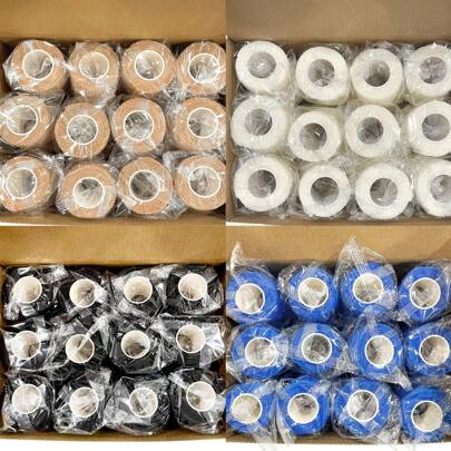 24 vendas deportivas elásticas autoadhesivas - versátiles para dedos, tobillos, muñecas, cintura, rodillas y codos