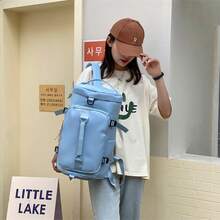 Fashionable Travel Fitness Bags, Swimming Sports Bags, Outdoor Camping Luggage Bags, Business Trip Short Travel Outdoor Training Handbags, Can Hold Shoes, Multiple Color Options, Student Bags, Hiking Bags, Festival Gifts - 藍色 - 查看 7