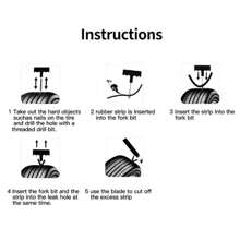 "37-Piece Universal Tire Repair Kit – Emergency Puncture Plug & Patch Tool Set For Cars, Motorcycles, SUVs – Includes Rubber Strips, Insertion Tools & Glue – Fast Flat Tire Fix For Tubeless Tires"