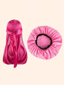 قبعة للرجال، قبعة شعر للنساء أثناء النوم، طقم قبعات وأغطية الرأس متطابقة - متعدد الألوان - مشاهدة 9