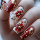 Flower Fake Nails-1