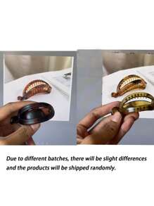 Matte Simple Banana Shape Hair Clips, French Acrylic Banana Hair Clips For Women - Non-Slip Strong Hold Flat Claw Clips For Thin Hair, Matte Finish Retro Minimalist Cute Hair Clips, Thin Hair Styling, Hair Tools, Beauty Accessories, Curly Hair Accessories, Women, Hair Stuff