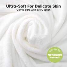 6-Pack Cami Washcloths Newborn, 10x10 Organic Cotton Face Wash Cloths Babies, Soft & Absorbent Bath Towels H05S - 荒野 - 查看 6
