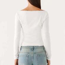 Women's Simple Slim Tops Cardigan Women's Summer And Autumn Clothing Tops Suitable For Daily Home Life Or Party Dating - White - View 2