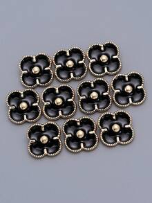 Bộ 6 nút kim loại thủ công họa tiết hoa cổ điển, thích hợp cho áo sơ mi, áo len cardigan, váy, váy cưới, bộ vest, nút kim loại thời trang đa năng, bó hoa tự làm, hộp, giày dép, hộp quà trang sức, phụ kiện thủ công mỹ nghệ - Nhiều màu - Xem 4