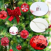 40 Peças Bolas de Natal Bolas de Natal Casa Vermelha Decorações de Árvore de Natal Coração Inquebrável Enfeites de Árvore de Natal Bolas Decorativas Pingentes para Decoração de Natal, Casamento, Festa, Decoração de Casa, Decoração de Quarto, Inverno