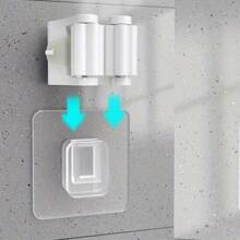 1pcs No Punching, No Marks, Mop Rack Storage, Mop Hook, Bathroom, Bathroom Wall Hanging, Broom Hanger, Mop Clip