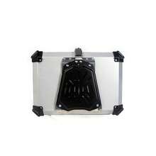 65L Motorrad Kofferraum wasserdicht & staubdicht, Aluminium-Legierung Motorrad Top Case mit Sicherheitsschloss und Liner, Universal, perfekt für Stocking Helme & großes Gepäck - Schwarz Flat - Übersicht 10