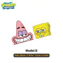 SPONGEBOB 1 件创意卡通海绵宝宝趣味汽车贴纸 - 车身划痕保护装饰贴纸 - 均碼 - 查看 11