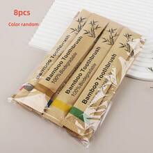 10/20/30/50/60支竹牙刷套装，软毛设计，适合敏感牙齿和牙龈，提供全面的口腔卫生，适合日常居家使用。适合旅行和酒店 - 彩色 - 查看 17