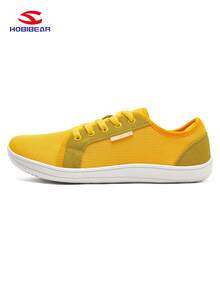 HOBIBEAR Unisex Minimalist Wide Toe Box Barefoot Running Shoes, Zero Drop, Lightweight & Comfortable - Yellow - View 6
