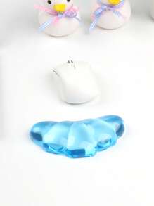 Mouse Wrist Rest, Gel Transparent Mouse Wrist Support Pad, Lovely Ergonomic Mouse Wrist Pad, Soft Transparent Wrist Pain Relief Office Home Desk Computer Mouse