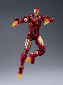 Hasbro ​​10th Anniversary Series 1:10 Scale Action Figure Collection - MK1 To MK7 Non-Luminous, 18cm Armor With Interchangeable Hands & Flame Effects, Avengers Movie Accuracy Collector's Edition"​