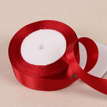 1pc 25 Yards Luxury Burgundy Silk Satin Ribbon - Perfect For Weddings, Parties, Gift Wrapping And DIY Projects! - Multicolor - View 10