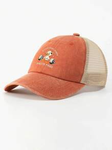 1 件举重鸭印花棒球帽，可爱时尚，适合大学生、教师、街头、旅行、派对、婚礼、万圣节、送给家人和朋友的礼物、父亲，有蓝色、绿色、黑色可选，男女通用，休闲，女士网帽 - 健身鴨子 - 查看 10