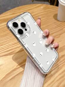 万圣节主题手机壳，可爱卡通幽灵透明气囊软保护套，适用于 17/17 Air/17 Pro/17 Pro Max、 13/15/16 Pro Max、 16、 14、 16 Plus、Galaxy - 彩色 - 查看 6