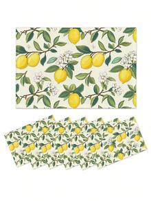 Sets de table exclusifs citron, sets de table à motifs de fruits, sets de table floraux, sets de table en lin, tapis thermoprotecteurs, sets de table de cuisine, sets de table de salle à manger, tapis, fournitures de salle à manger, décoration de salle à manger, sets de table d'extérieur, sets de table de pique-nique, sets de table de mariage, cadeaux, sets de table pour festival, convient pour la salle à manger, la cuisine, l'extérieur, le pique-nique, le mariage, le festival