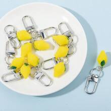 5pcs/10pcs Simulated Food Fruit Resin Lemon Pendant For DIY Jewelry Making, Earrings, Necklaces, Keychain And Other Jewelry Crafts, Elegant Gift For Women Daily Accessories
