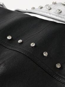 Risissida Women's Lightweight Cropped Patchwork Jacket - Minimalist Casual Style, All-Season Versatile Wear For Spring & Autumn