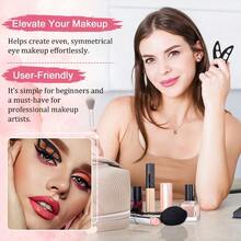 QY Eyeshadow Tool Eyetour Your Glam Bestie Eye Makeup Aid Tool Eyeshadow Stencils For Eyes Eyeliner Template For Women Quick MakeUp Stencils Free Size Count 2  1613 - màu đen - Xem 5