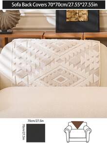 1 件毛绒加厚沙发垫套，现代简约防滑沙发座垫，防尘可洗沙发套，柔软防褪色，宠物友好，适合 L 型沙发和 1/2/3/4 座沙发，适用于卧室、办公室、客厅 - 米色 - 查看 18