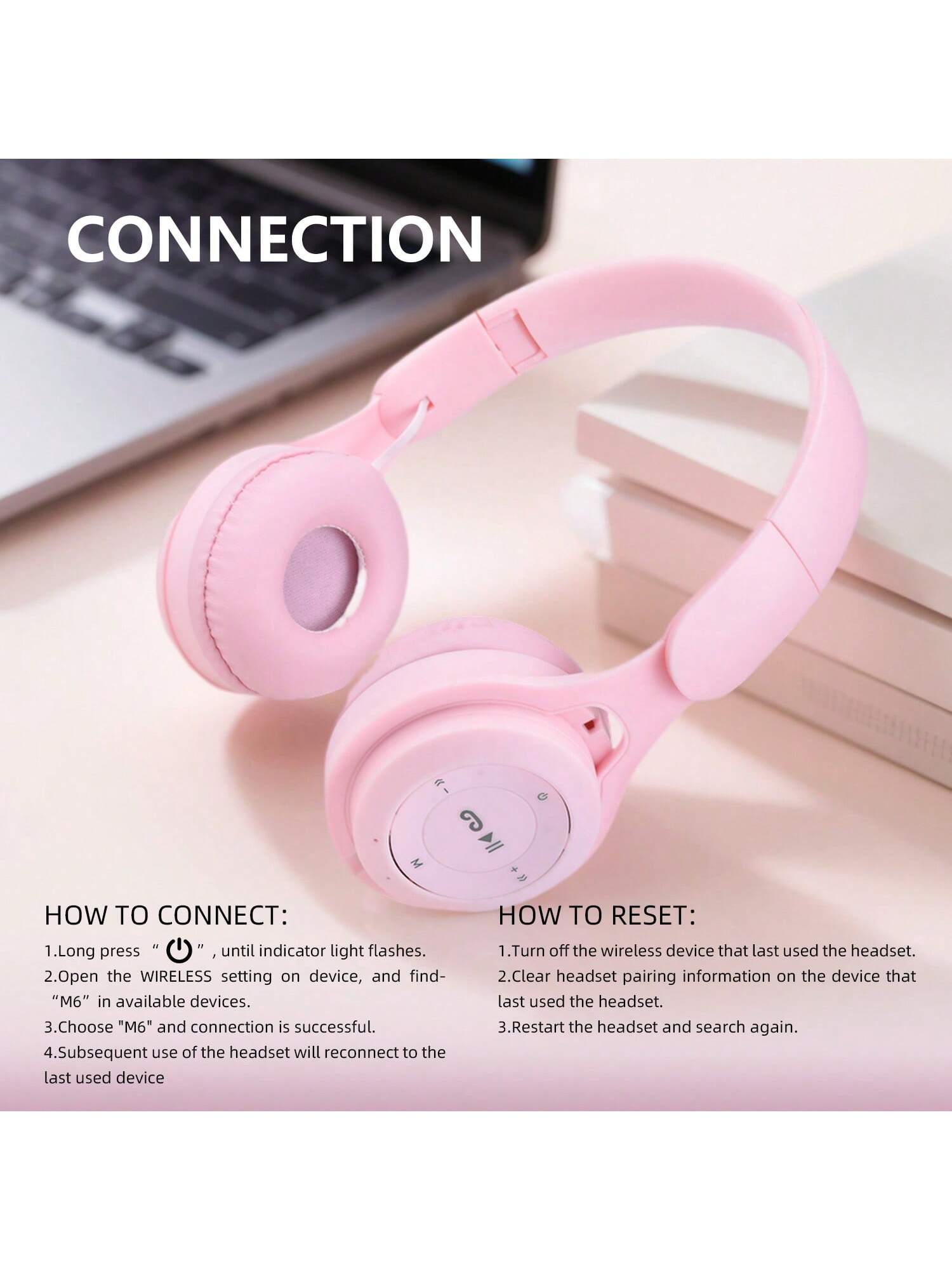 سماعات رأس لاسلكية قابلة للطي مع ميكروفون، بتصميم...