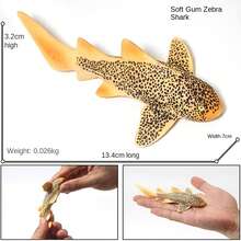 Juguetes realistas de criaturas marinas de silicona suave, modelo de juego de simulación, regalos para niños, decoración y aprendizaje, incluye medusa, caballito de mar, piraña, pulpo, pez volador, estrella de mar, calamar, atún, pez sierra, mero, tiburón cebra, compañero para el crecimiento del niño