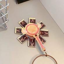 1pc 2025 New Acrylic Rotating Windmill Creative Cartoon Laser Cute Keychain Bag Charm, Gift For Best Friends - Multicolor - View 15