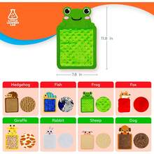 8 piezas de baldosas sensoriales, baldosas de piso con múltiples texturas, juguetes interactivos para adultos, ideales para la exploración sensorial - Multicolor - Ver 3