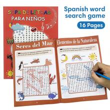 Children's Spanish Word Search Puzzle Book, Fun Spanish Vocabulary Learning Workbook, Learning Toys For Kids, Interactive Toys For Teachers And Students - 彩色 - 查看 15