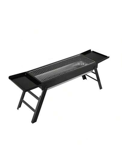 UBRAVOO Grills Outdoor Cooking, Lightweight Compact Barbecue Grill, Grill For Camping, Picnics, Garden, And Beach Partie,Black