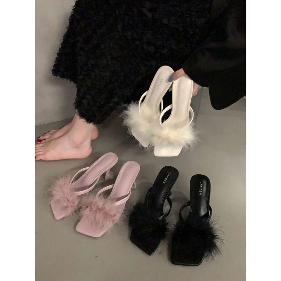 Women Flat Sandals - 黑色升級版 - 查看 1