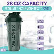 2-Pack 28oz/830ml Premium Shaker Bottles With 4 Stainless Steel Balls - Leakproof  Mixer Cups For Protein, Smoothies & Meal Replacement - Gym, Office, Travel & Home Use - Blue & Clear Combo With Measurement Marks - 96) 綠色/橘色 - 查看 5